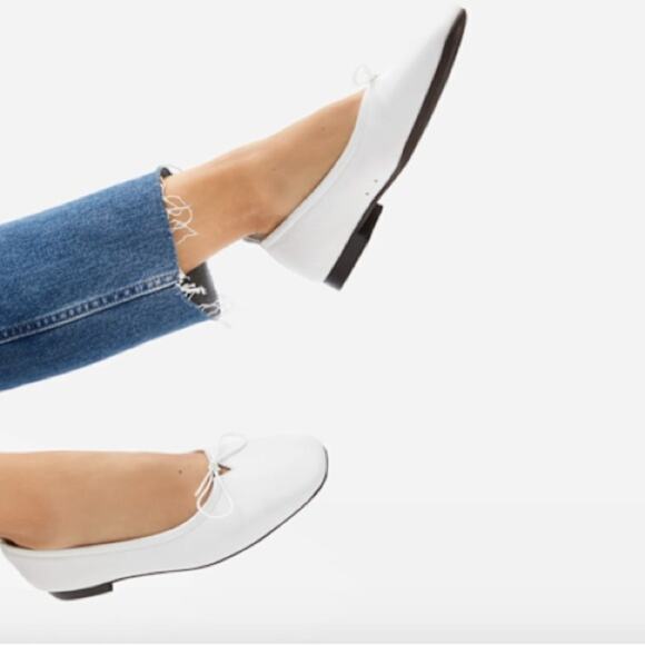 EVERLANE Day Ballet Flats White Women's Size 10 - Picture 1 of 10
